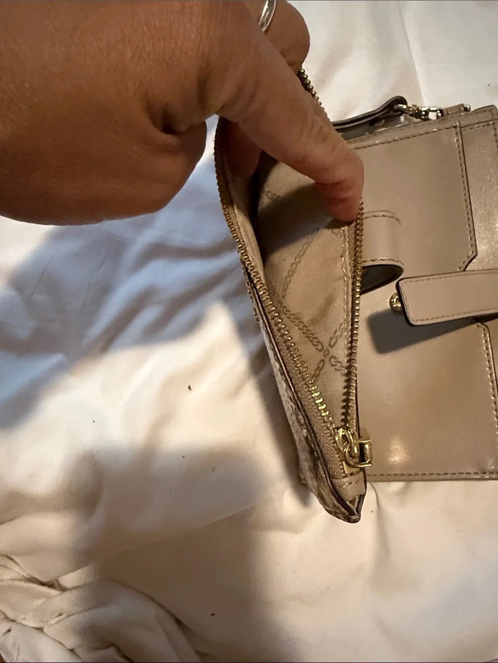 Michael Kors Snake-Print Zip Wallet wristlet